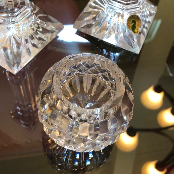 New -Waterford Crystal Candle Sticks And votive - Picture 2 of 5